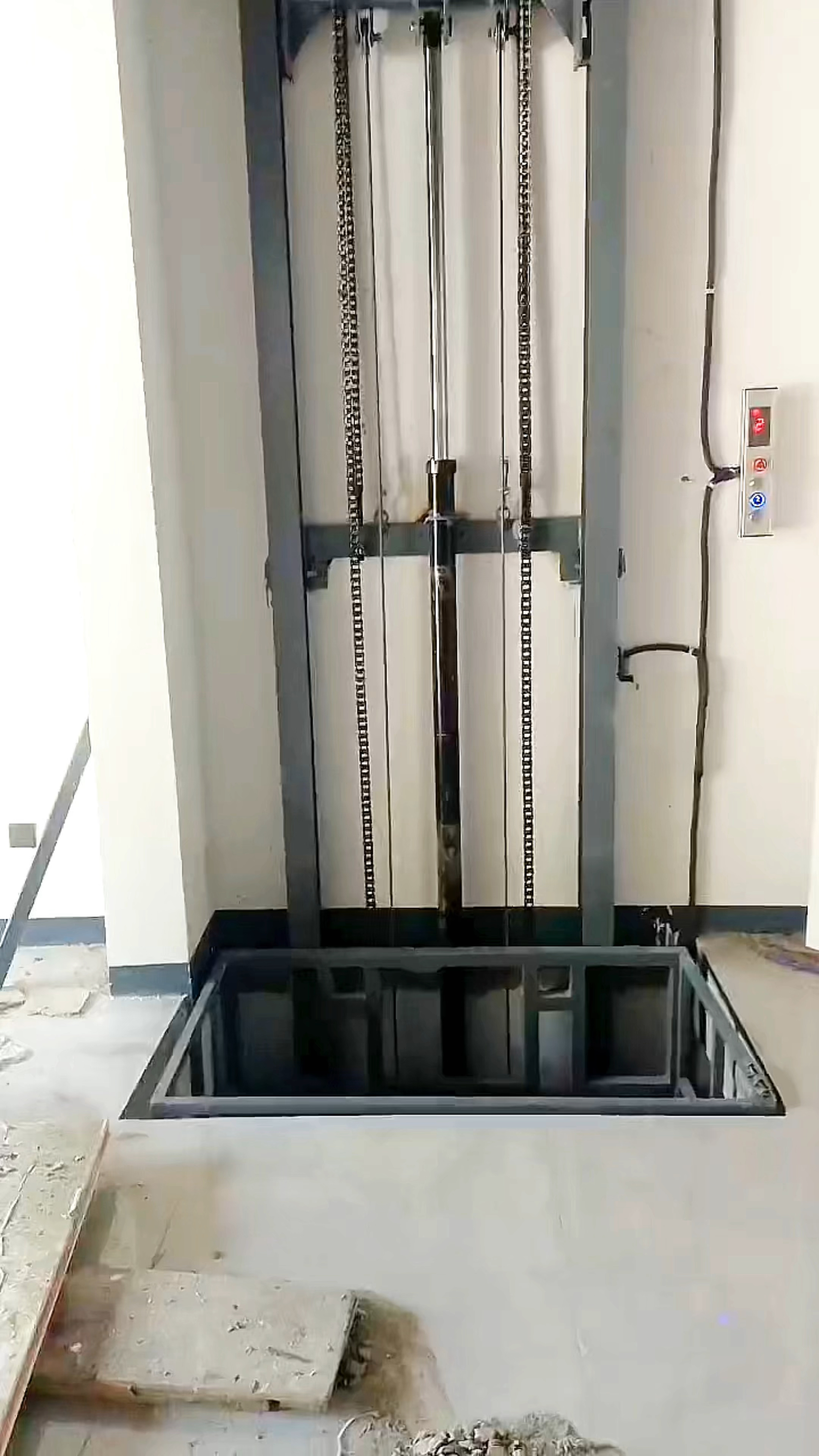 导轨式升降机电动液压车间货运升降货梯厂房仓库固定式升降平台