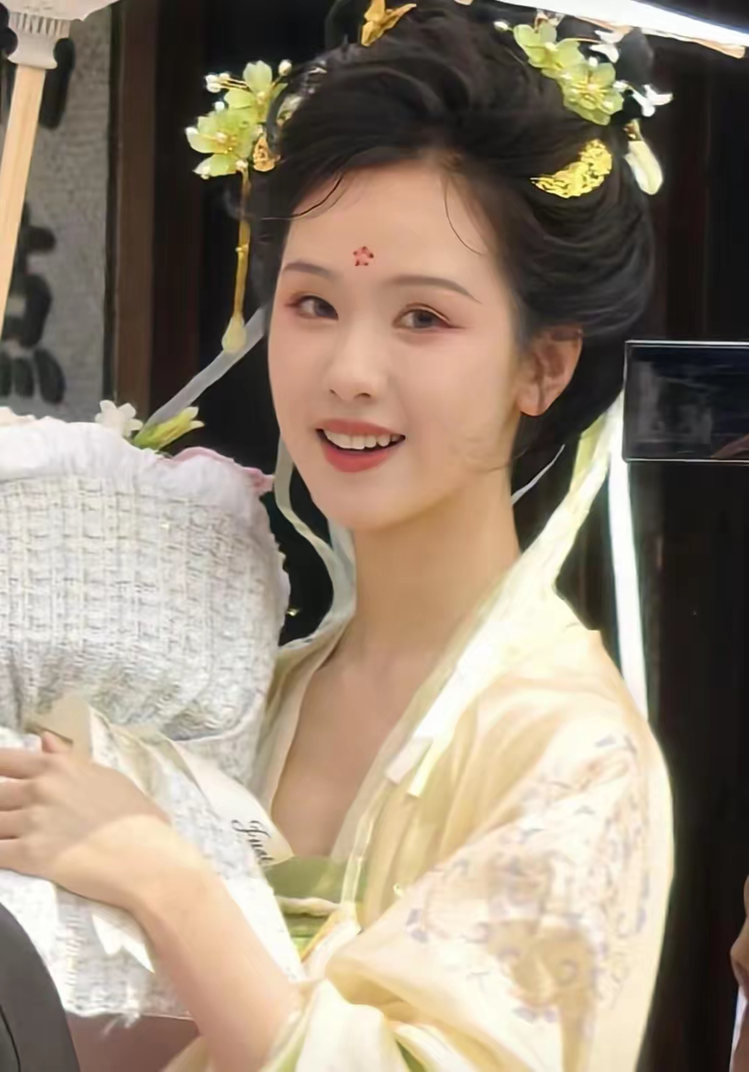 陈都灵她的气质和容貌都让人觉得像是从古老的画卷中走出的仙子