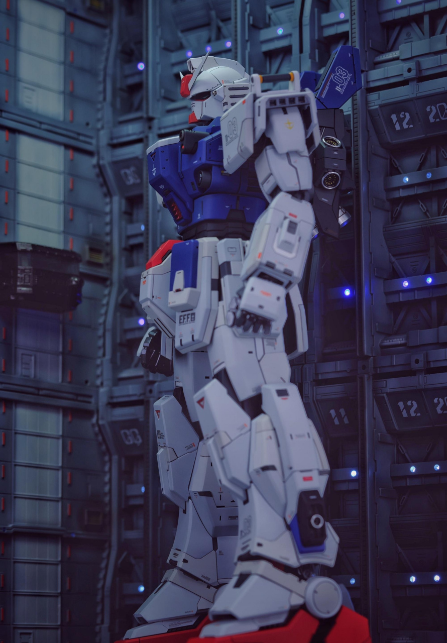 sh studio 1/60 pg rx-79 bd3 蓝色命运高达3号机,安装了exam系统