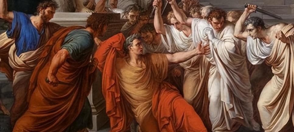 凯撒之死名画图片