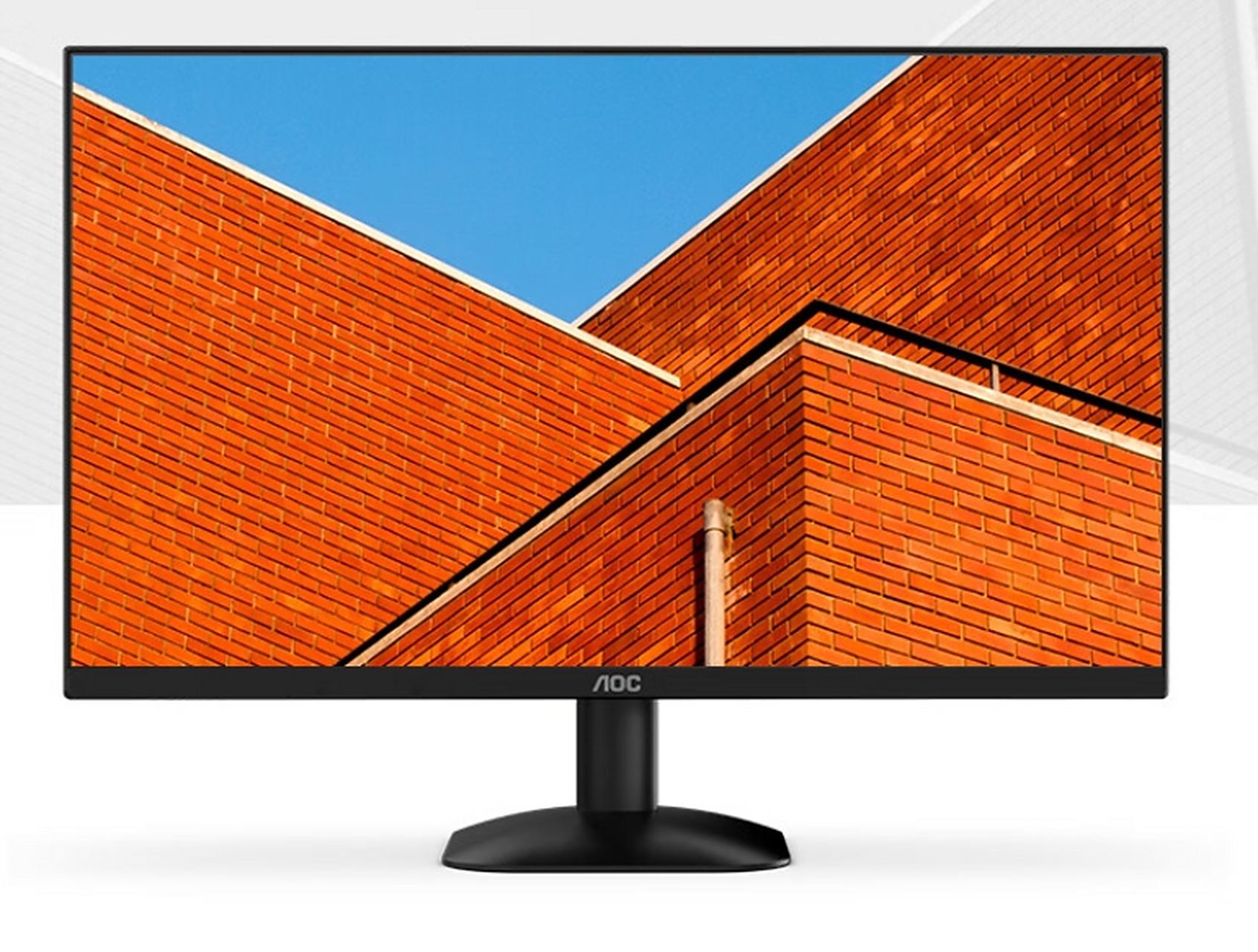 这款aoc显示器的外观让我眼前一亮,其轻薄的设计完美符合了我对于现代