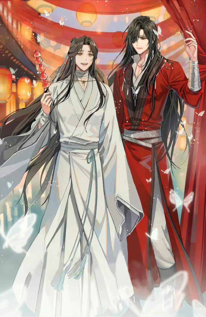 官方贺图太美了, 爱意只增不减,花怜永久热恋 #天官赐福