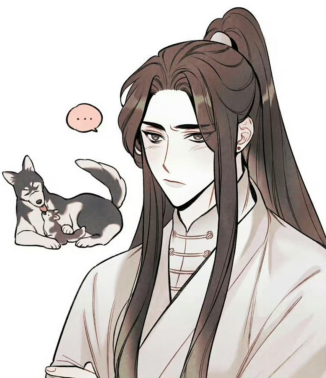 二哈和他的白猫师尊# 当踏仙君和晚宁有了孩子,看墨燃这宠孩子的架势