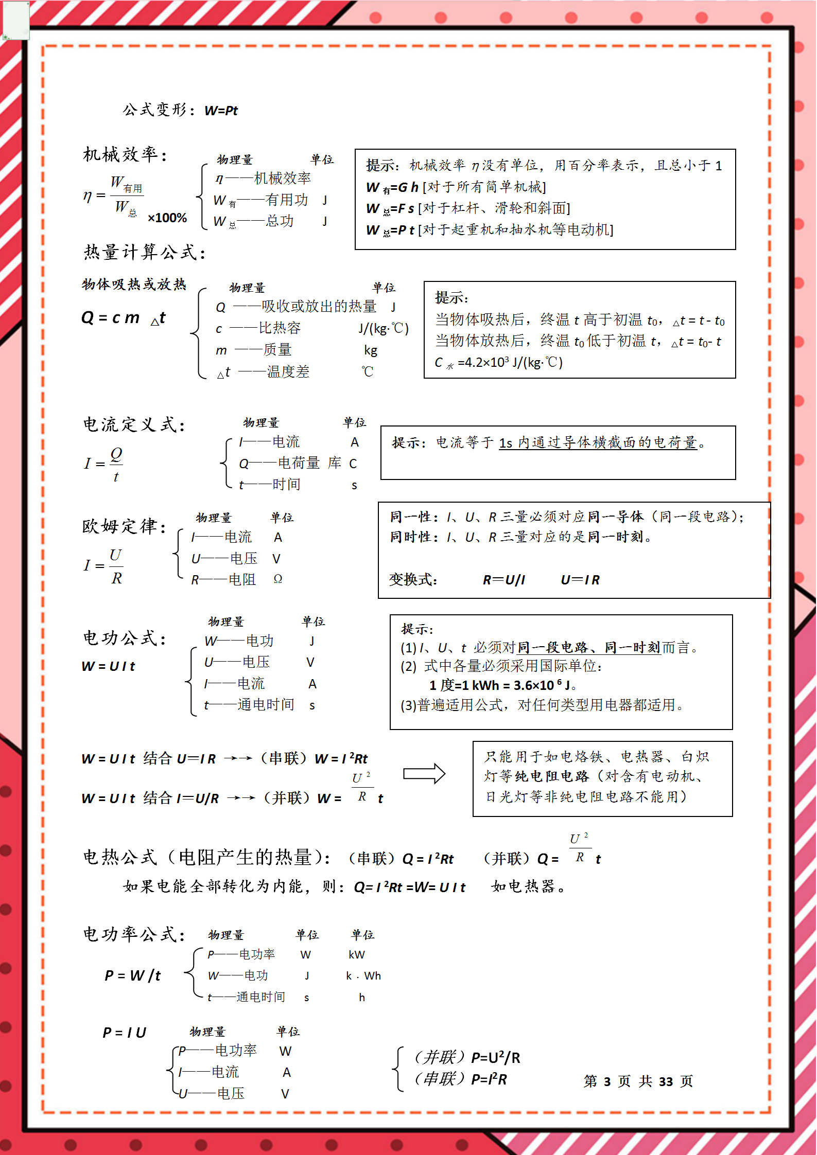 共33页请打印 上了初中二年级,学生们就会正式接触物理这门学科,物理