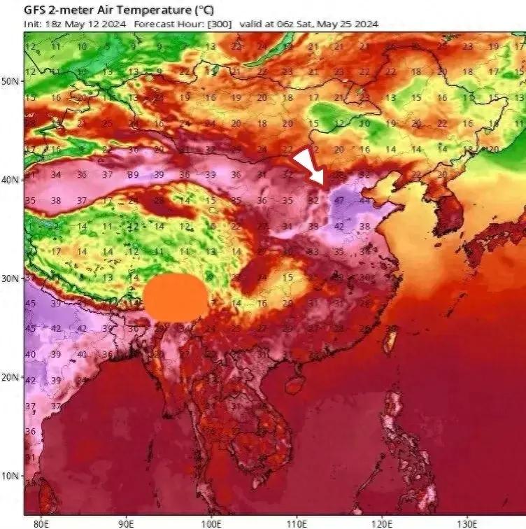 全球冬季气温分布图图片