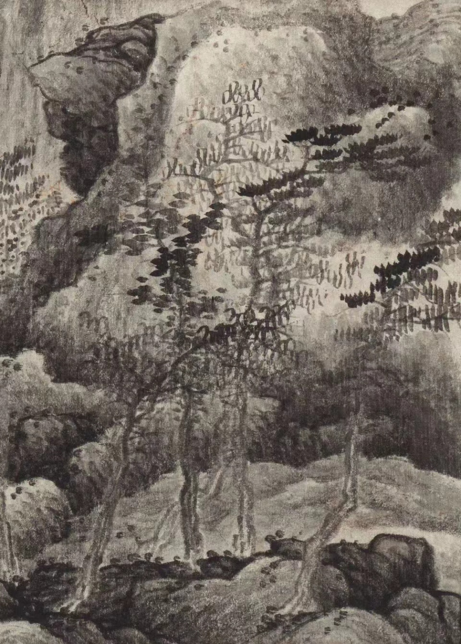 自识:癸丑嘉半亩龚贤写,癸丑为康熙十二年,公元1673年,作者时年55岁