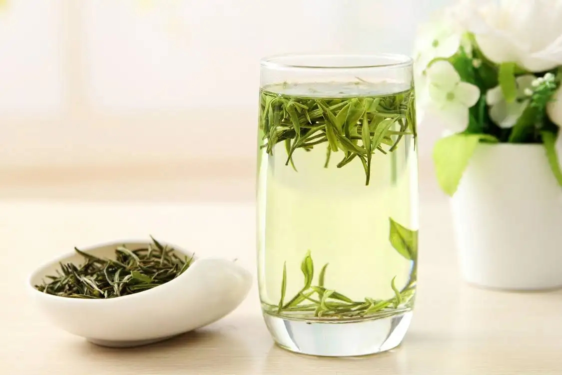 制成的茶叶  天目湖白茶的产地为江苏省常州市溧阳市境内的天目山余脉