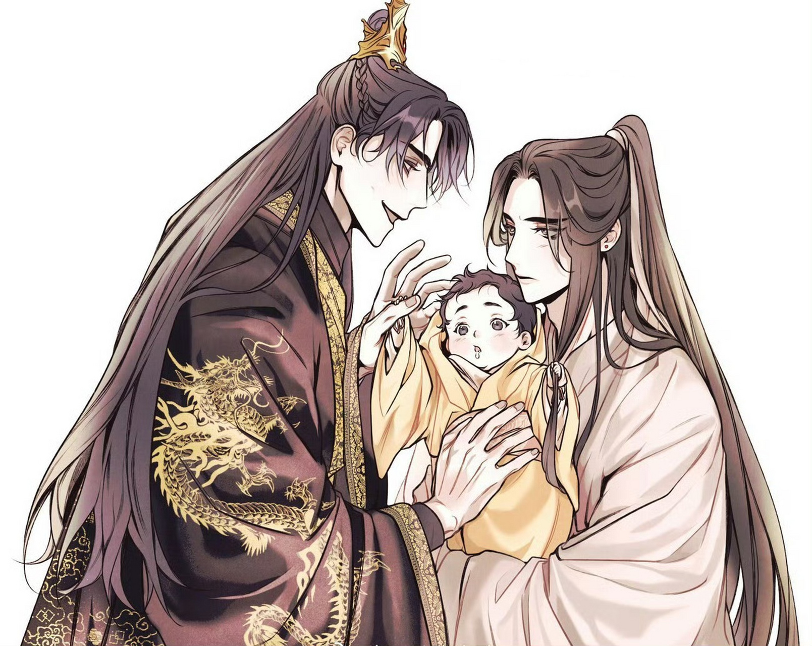 二哈和他的白猫师尊# 当踏仙君和晚宁有了孩子,看墨燃这宠孩子的际破