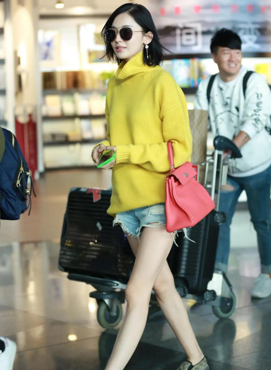 古力娜扎大长腿是优势!