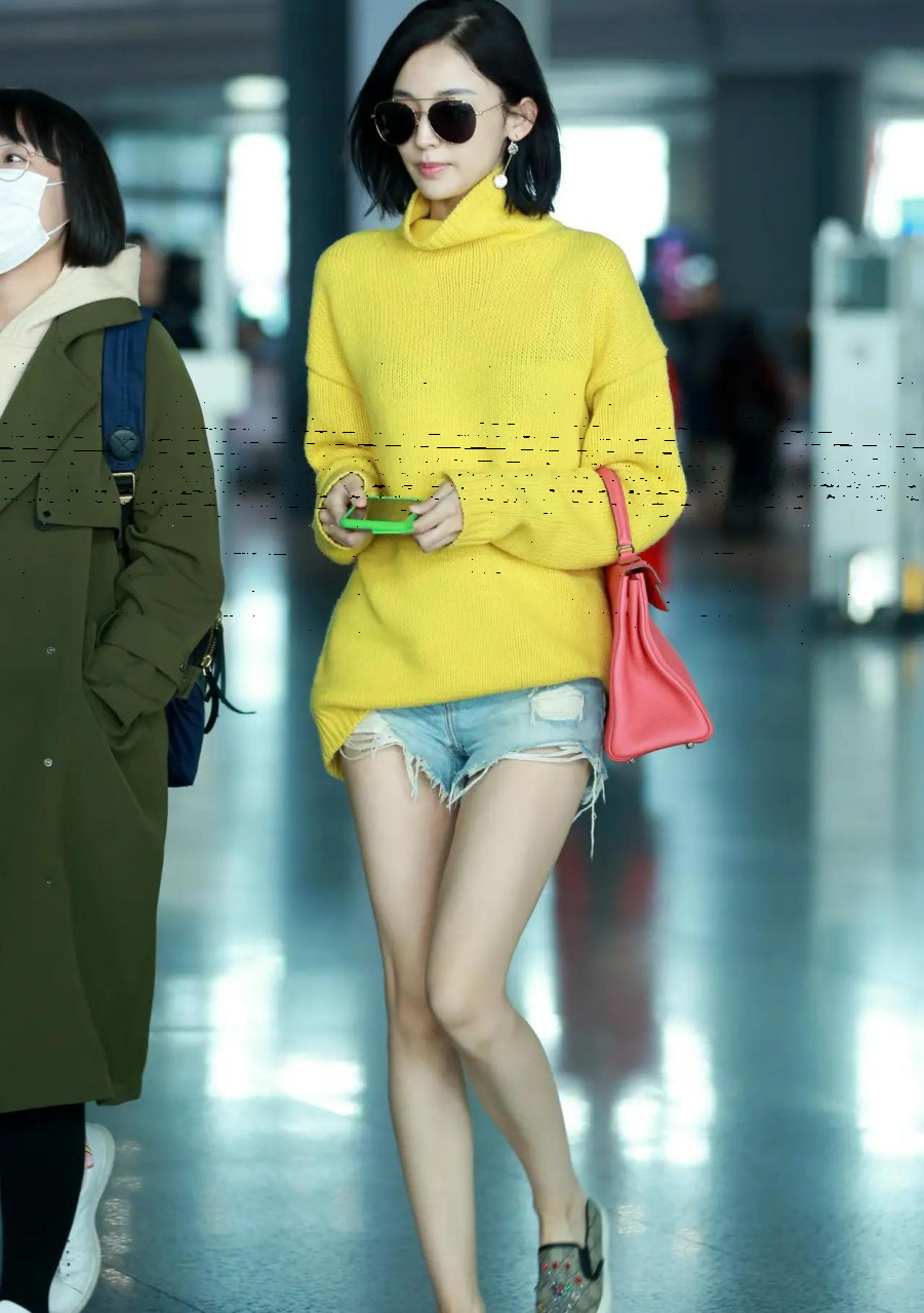 古力娜扎大长腿是优势!