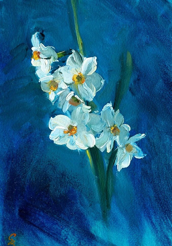 一组色彩丰富栩栩如生的花卉静物油画︱英国画家乔治·布鲁斯绘画