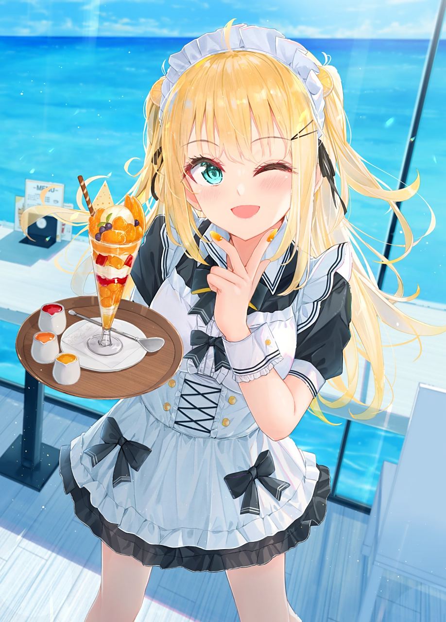 二次元# "你喜欢金发女仆吗?" twi:@na_kyo