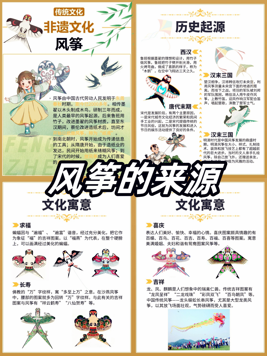 风筝起源于东周春秋时期,最初它竟然是作为军事工具而