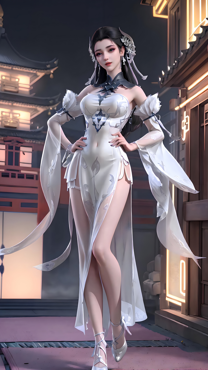 国漫女神|《梦塔雪迷城》白亦君ai高清手机壁纸分享:温柔知性,但是又