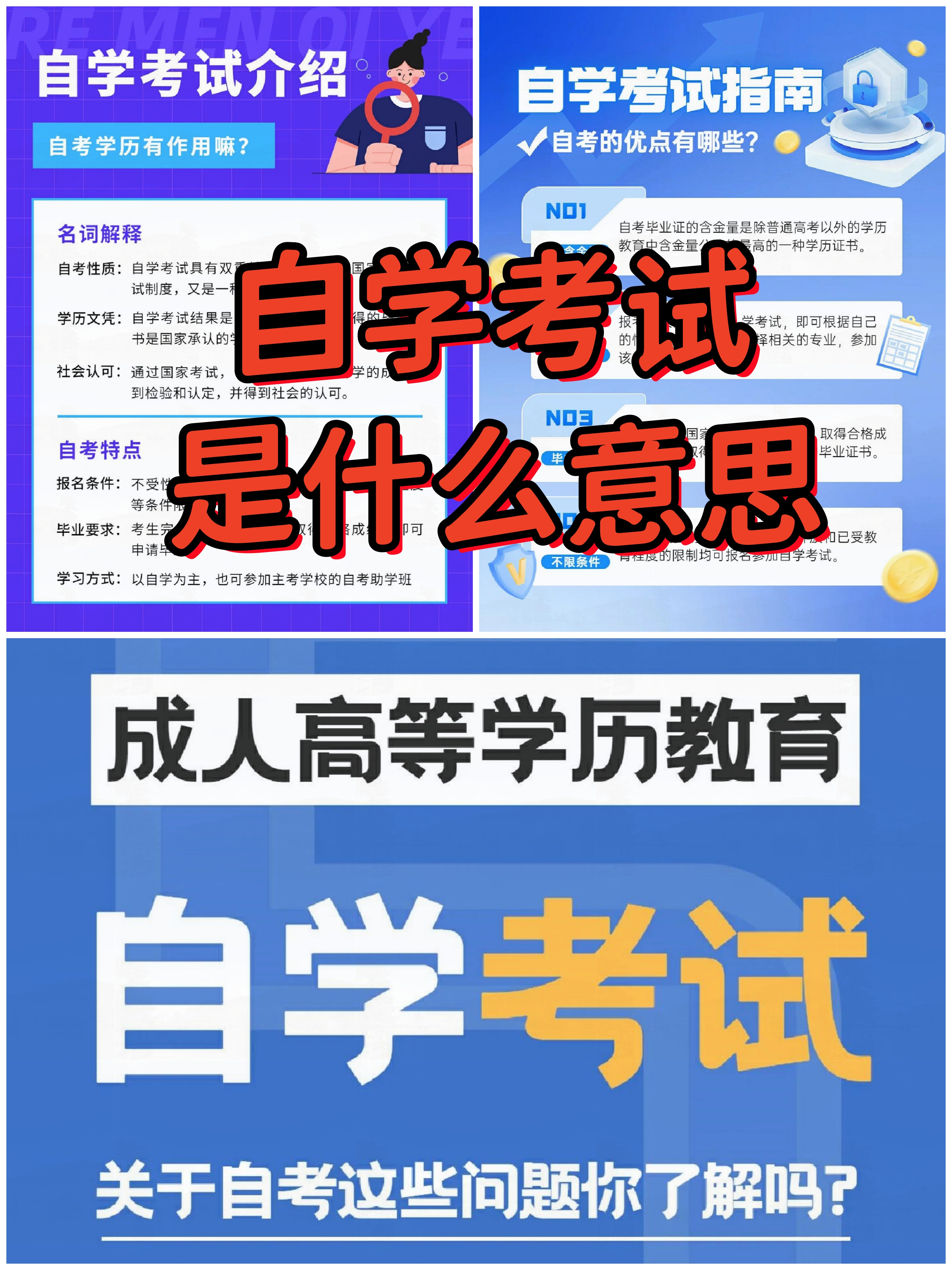 什么是高等教育自学考试?