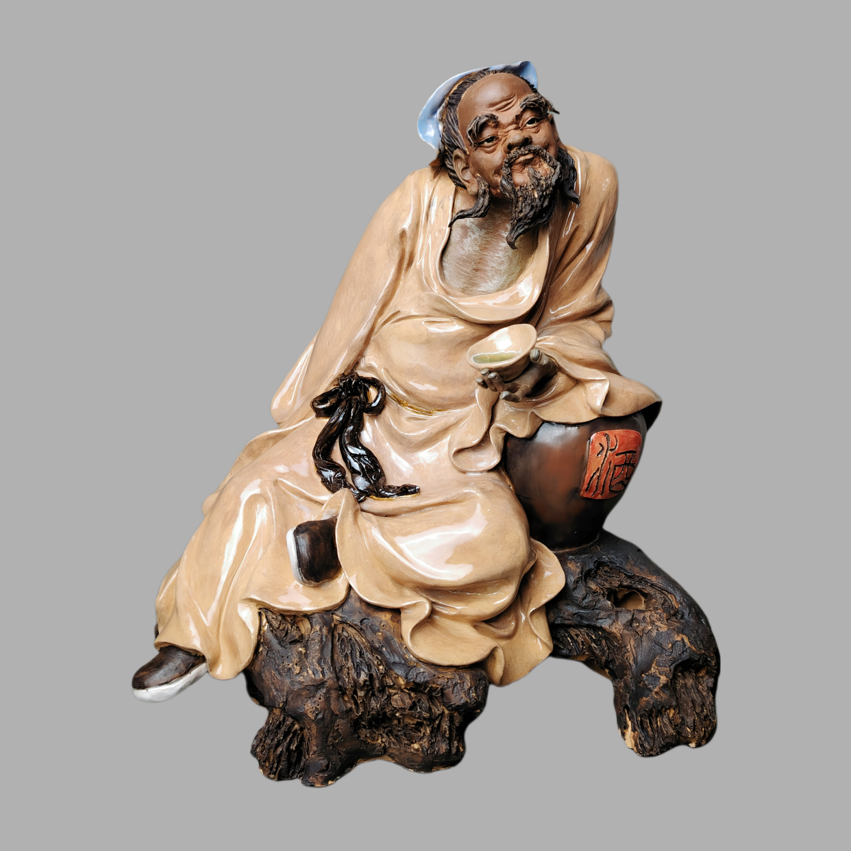 酒神杜康|石湾陶艺家许英进原作孤品61杜康