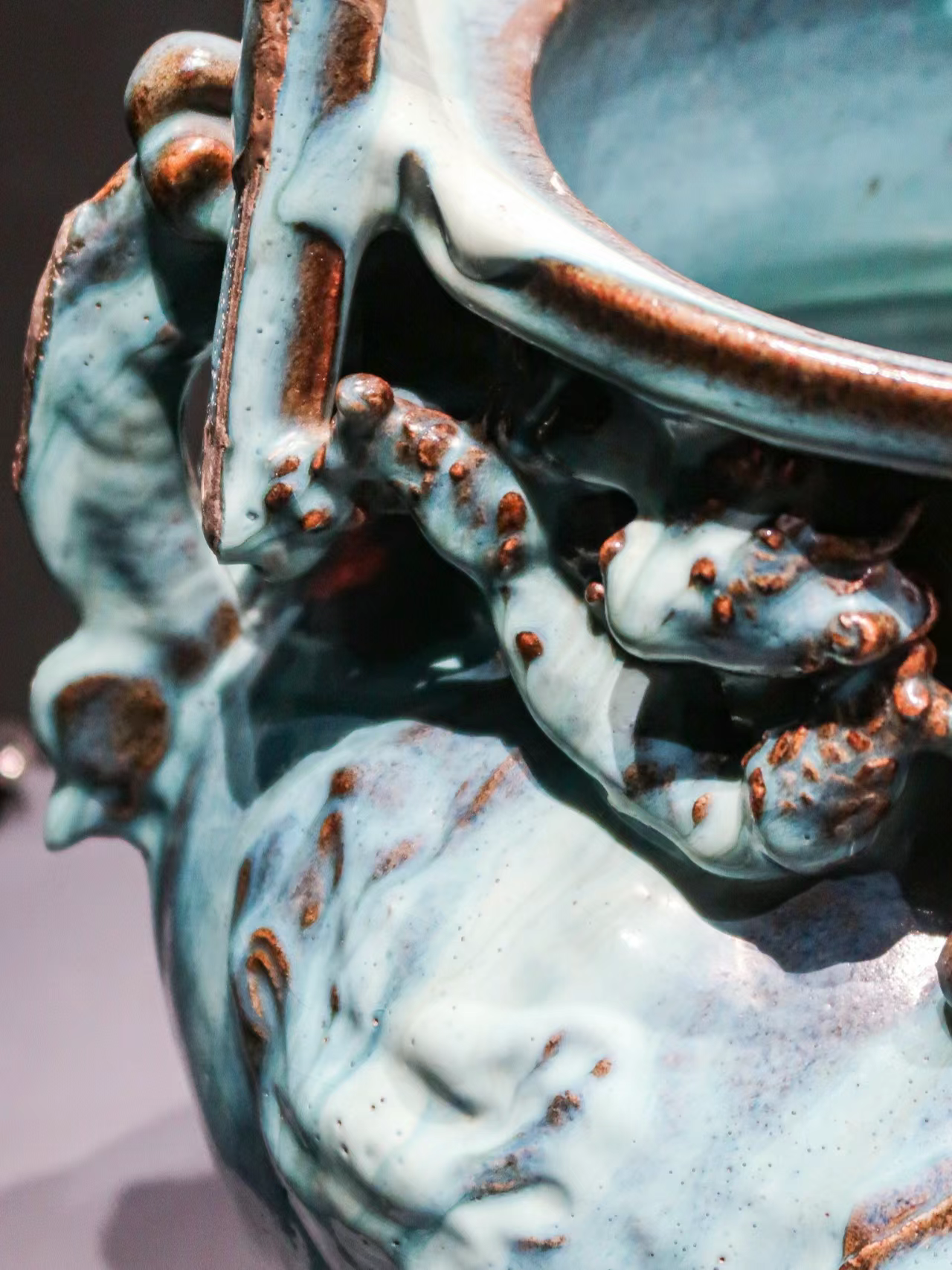 每天认识一个文物:元钧窑"小宋自造"香炉