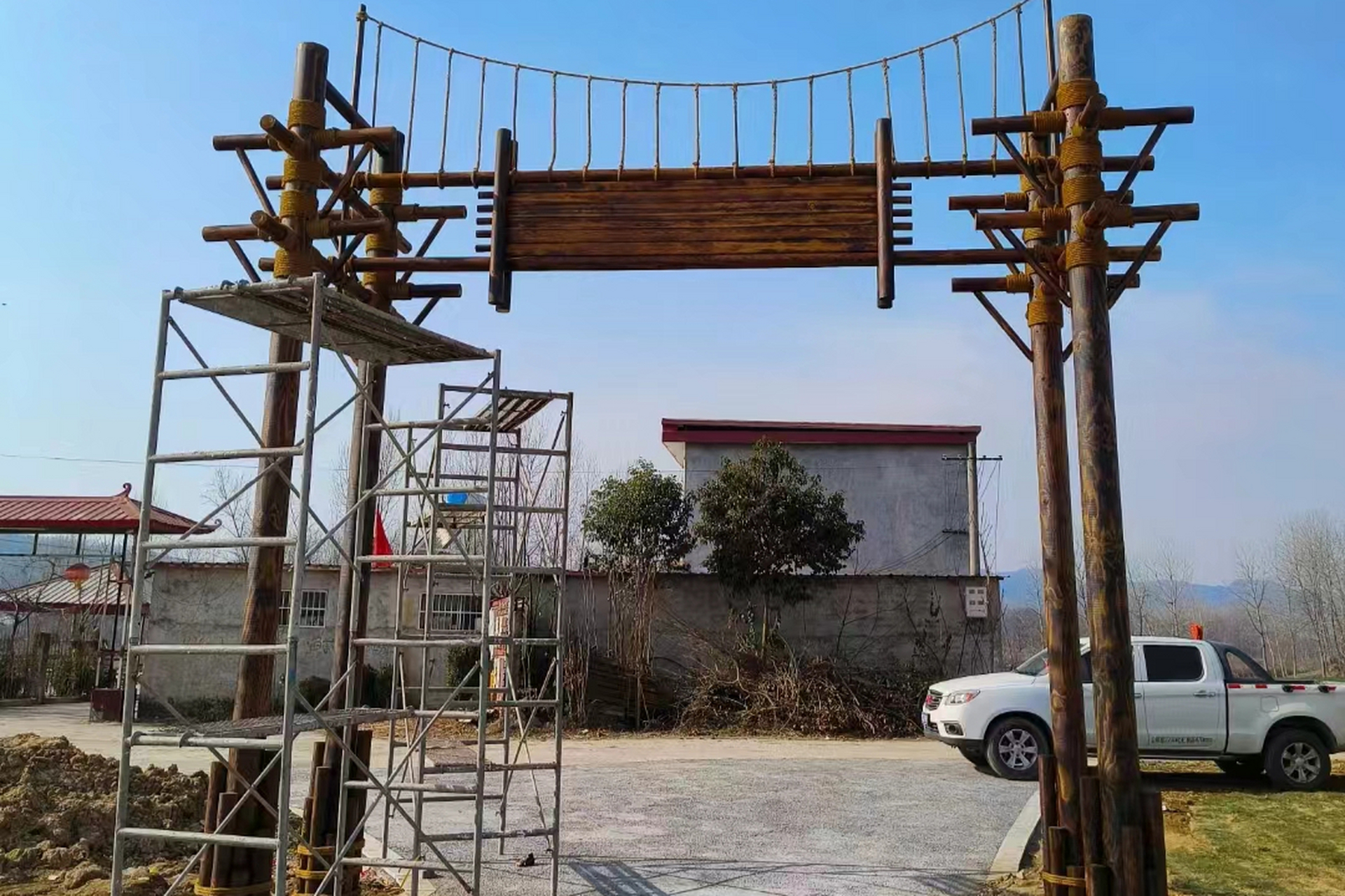 设计灵感来自古代建筑艺术,施工团队匠心独运融合传统与现代技艺.