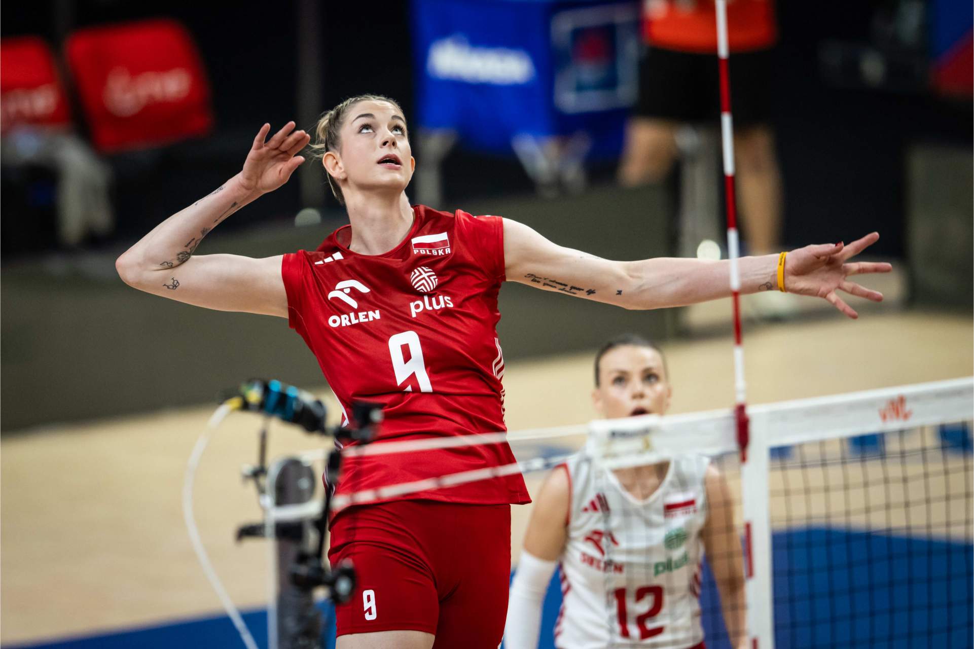 2024世界女排联赛,波兰女排3-0战胜日本女排.