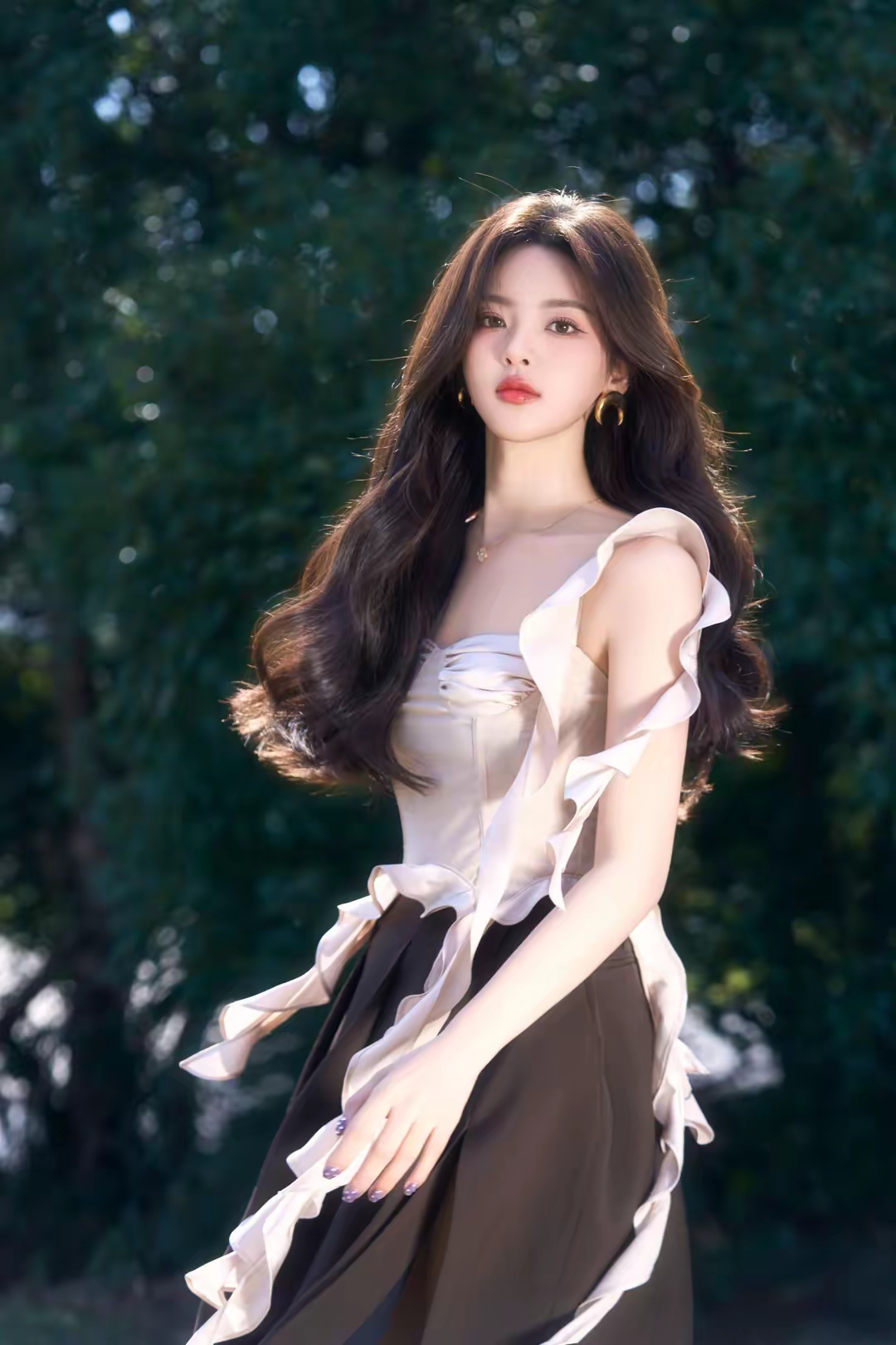 杨超越一袭粉色塑身服搭半身裙,青春靓丽,优雅动人,爱了爱了