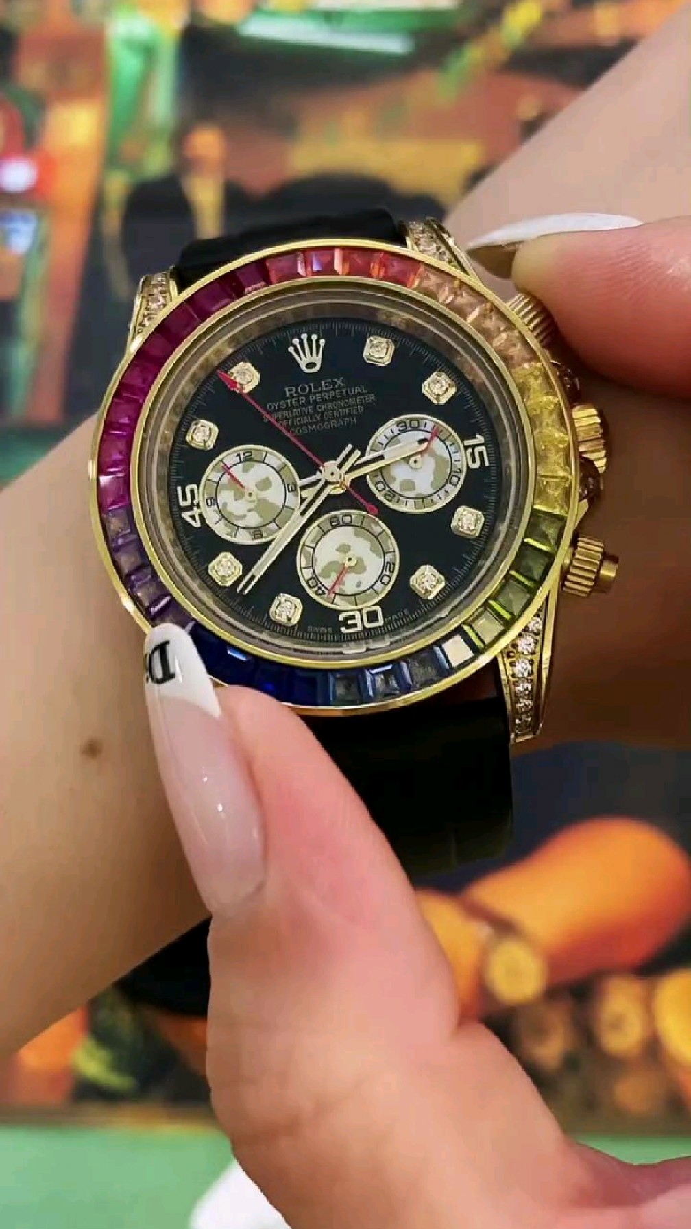 劳力士彩虹迪看一眼就爱上了