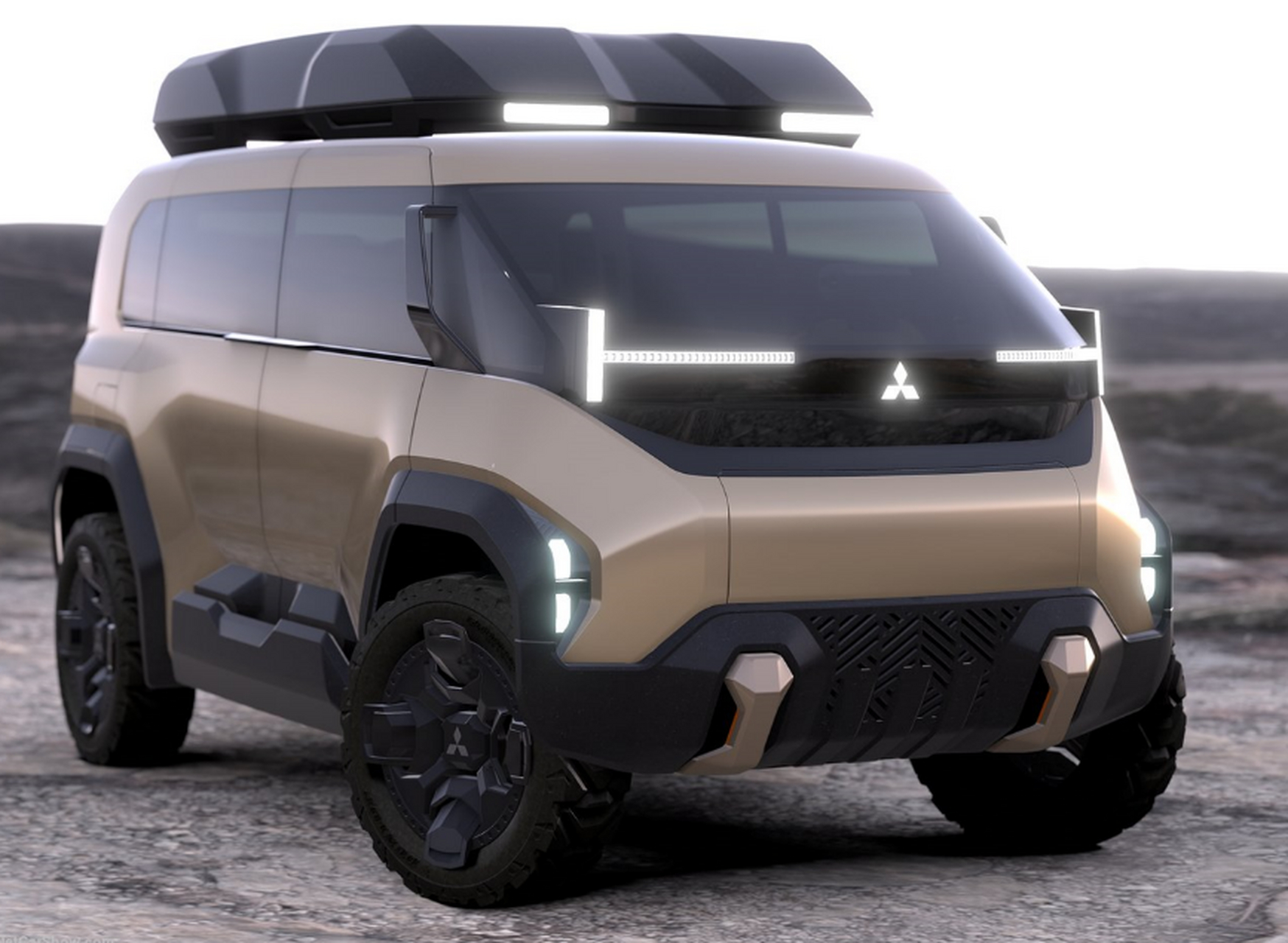 三菱计划在美国推出全新越野mpv,造型炫酷酷似火星探测车,采用无b柱