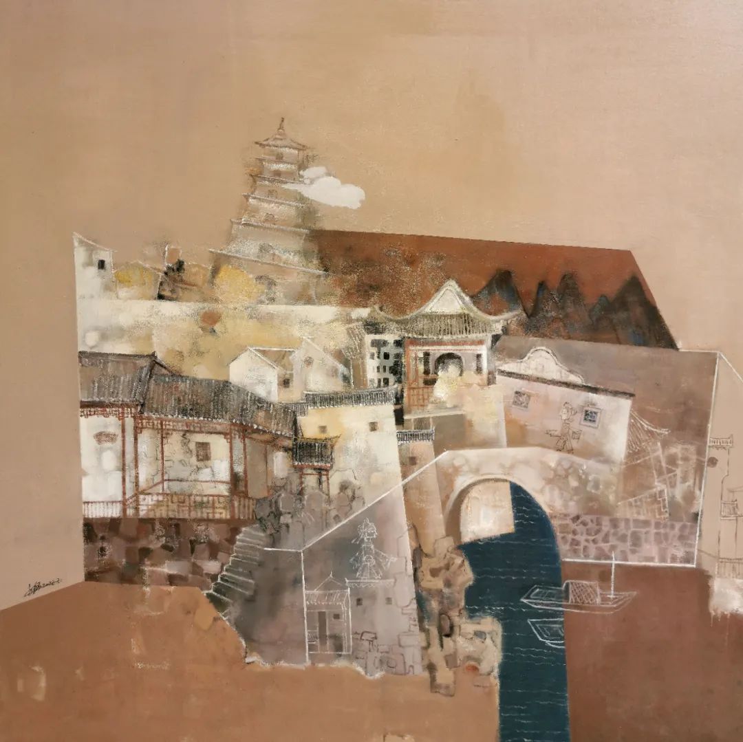 「70油画公社」李猛传统园林艺术的现代油画表达