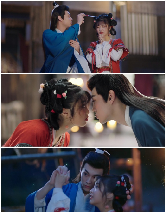 小红娘柳莺莺(饰 林昕宜)被下派凡间改造"万年单身汪"姜长清(饰 田栩