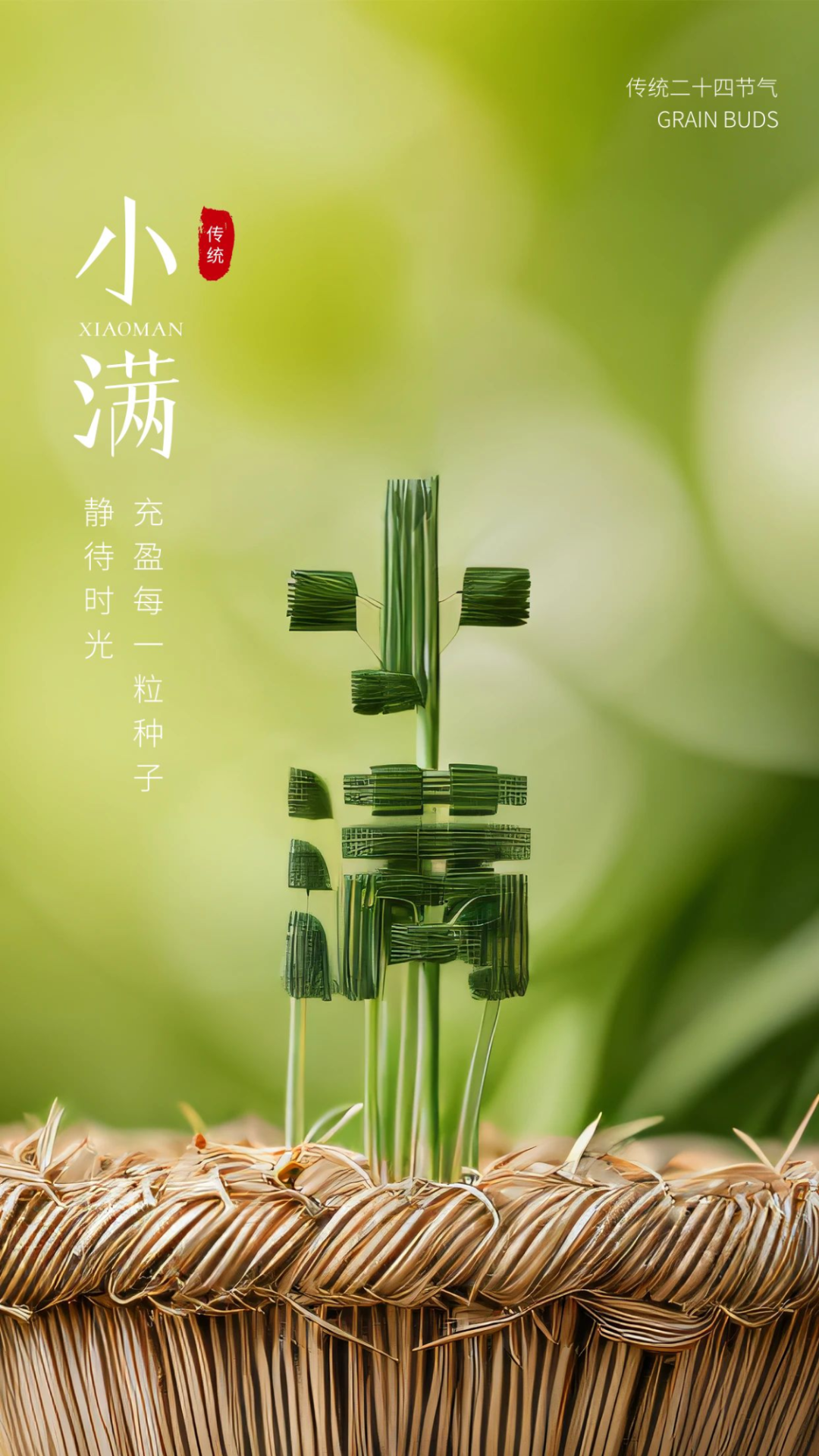 小满图片配图文案祝福句子,适合小满节气的问候吉祥语