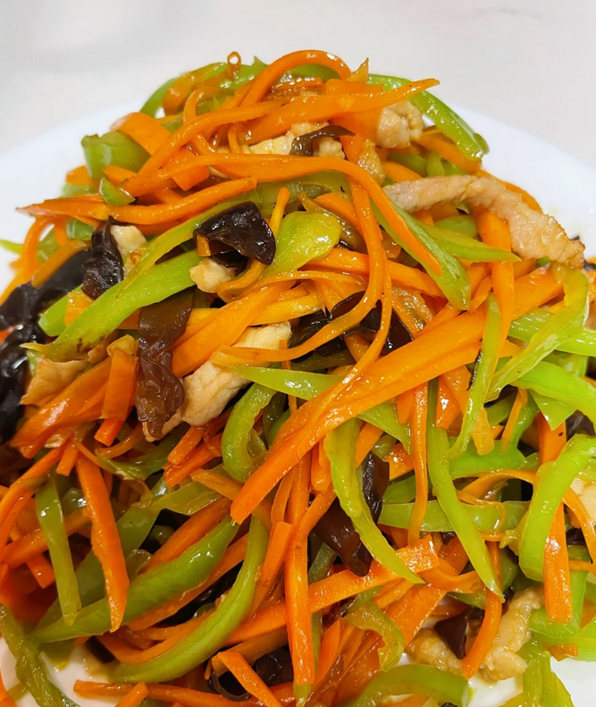 三丝炒肉的做法:家常美味,一学就会!