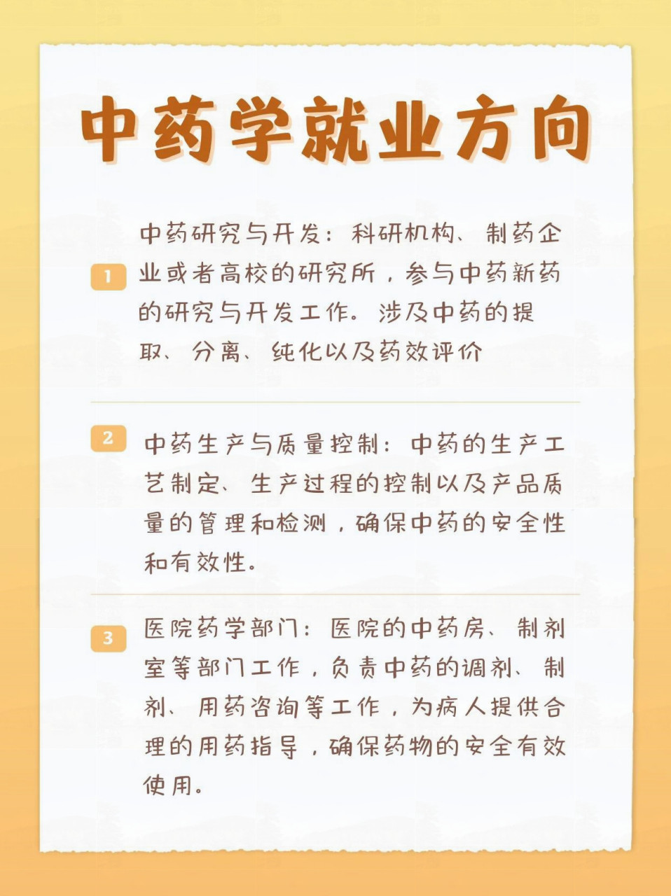 中药学专业就业前景图片