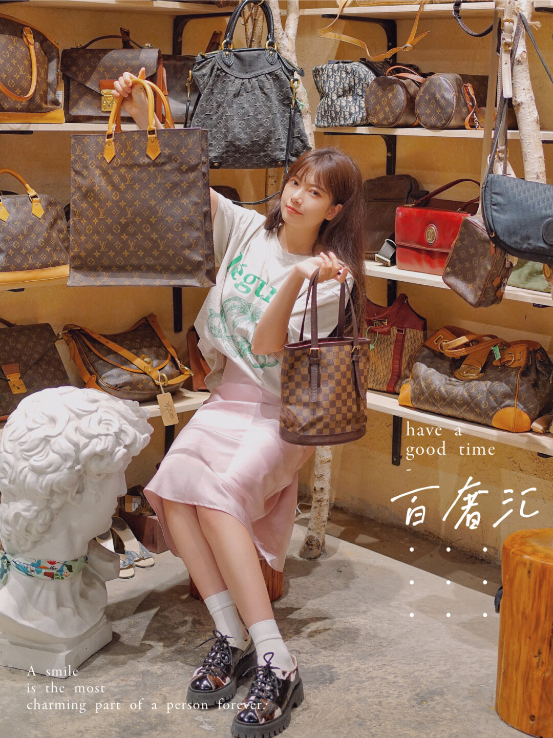 这家是奢侈品回收寄卖加鉴定的一个店 主营的也是中古包