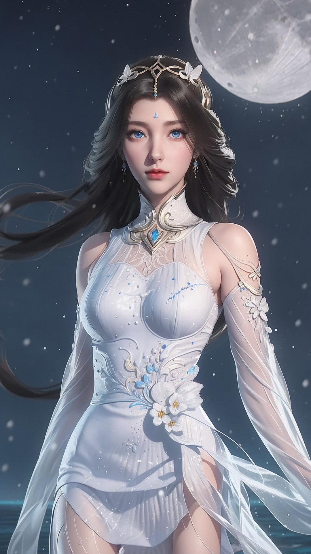 《逆天邪神》国漫女神夏倾月4k高清手机壁纸:流云域第一美人