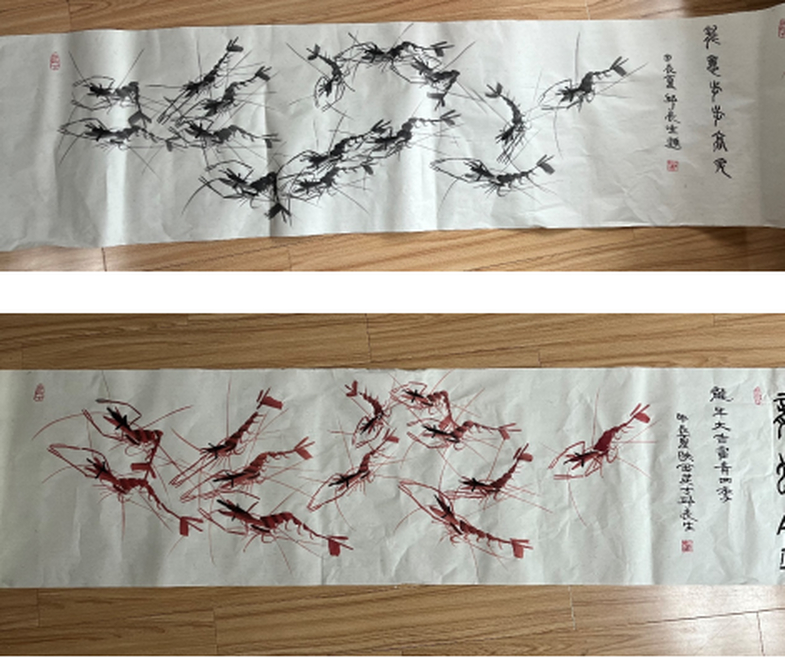 国画大师邱良生,创新彩龙虾惊艳画坛!