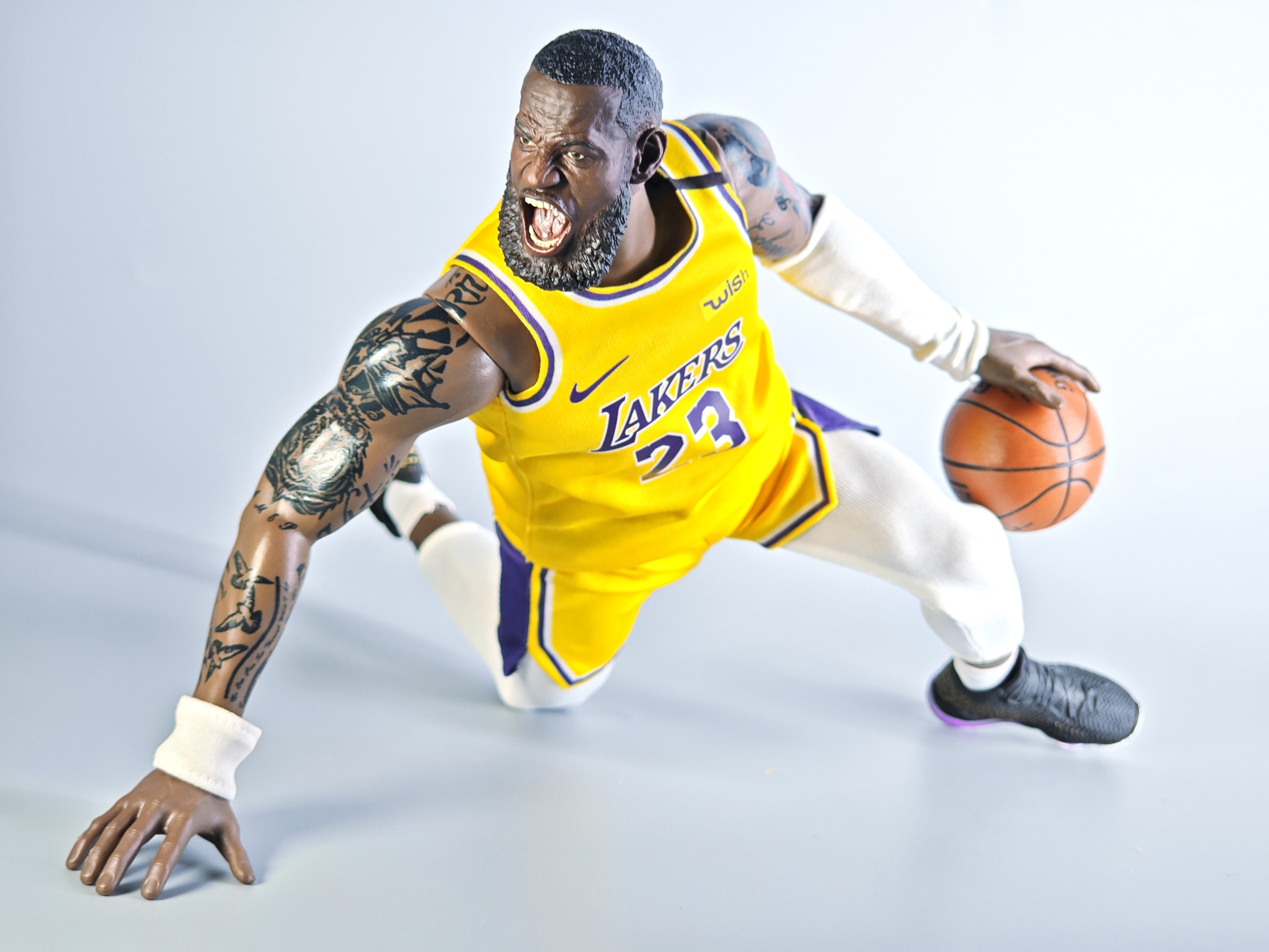 「玩具摄影」勒布朗詹姆斯karoy卡肉依1/6可动男兵人偶球员模型