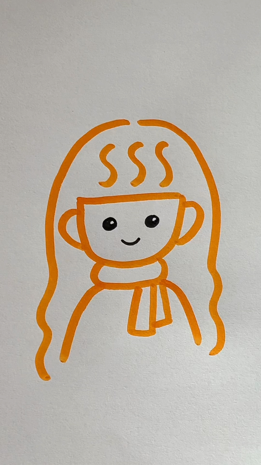 简单画画小女孩,一学就会