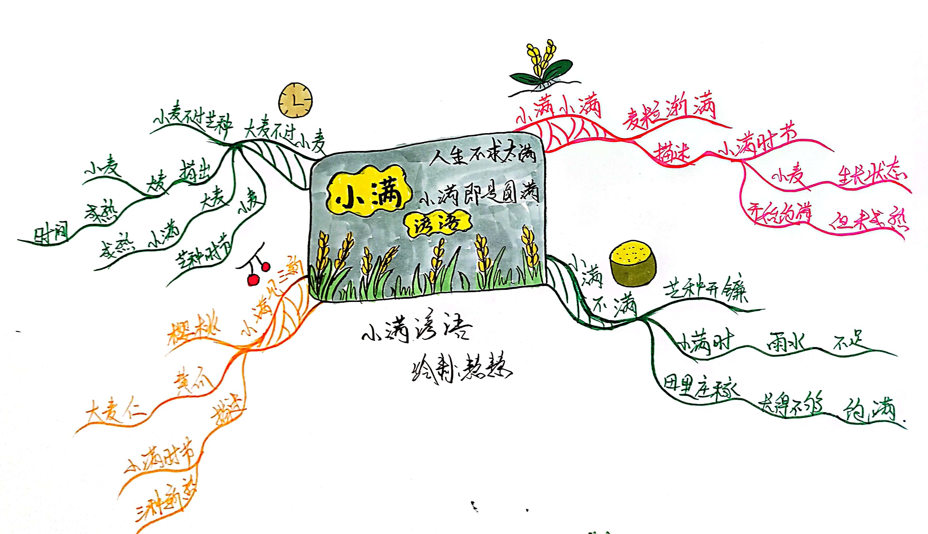 用思维导图绘制小满