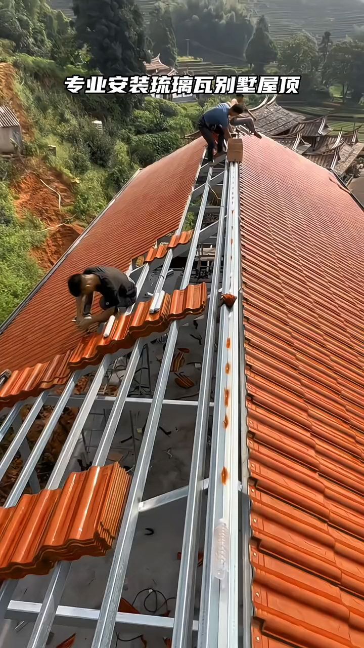 专业承接农村自建房钢结构琉璃瓦屋顶