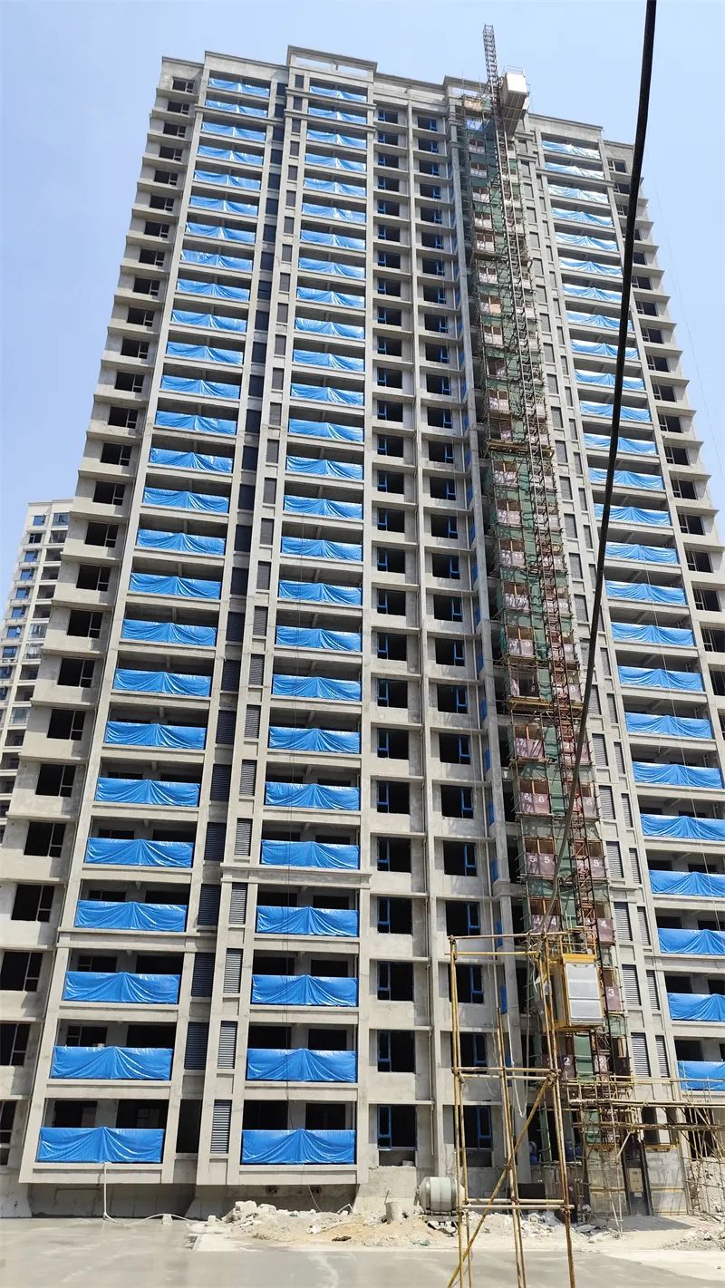 4栋楼外立面即将呈现|蕲春楼盘5月工程进度