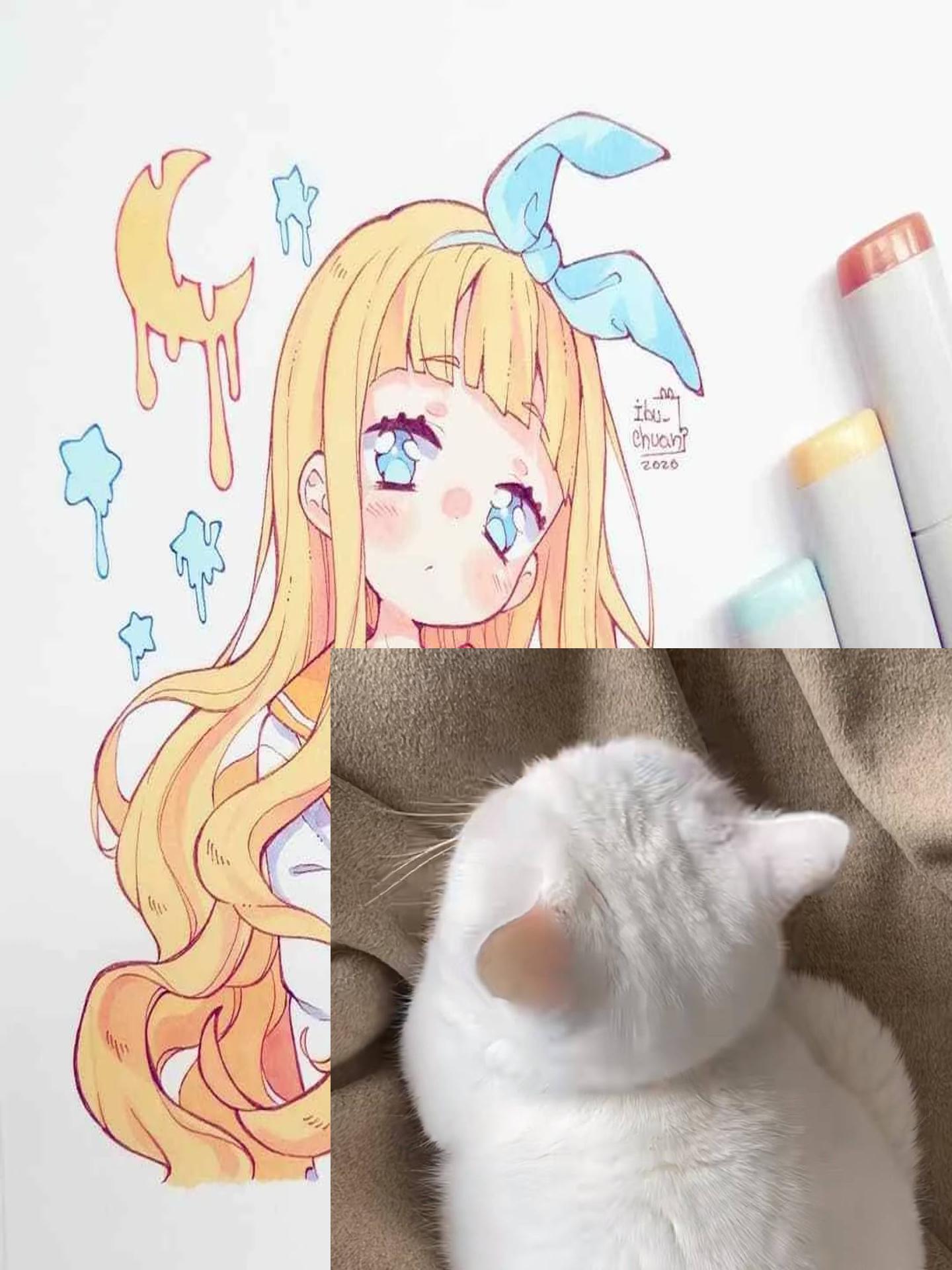 用马克笔上色的人物颜色真的很漂亮,分享一组非常不错的马克笔动漫