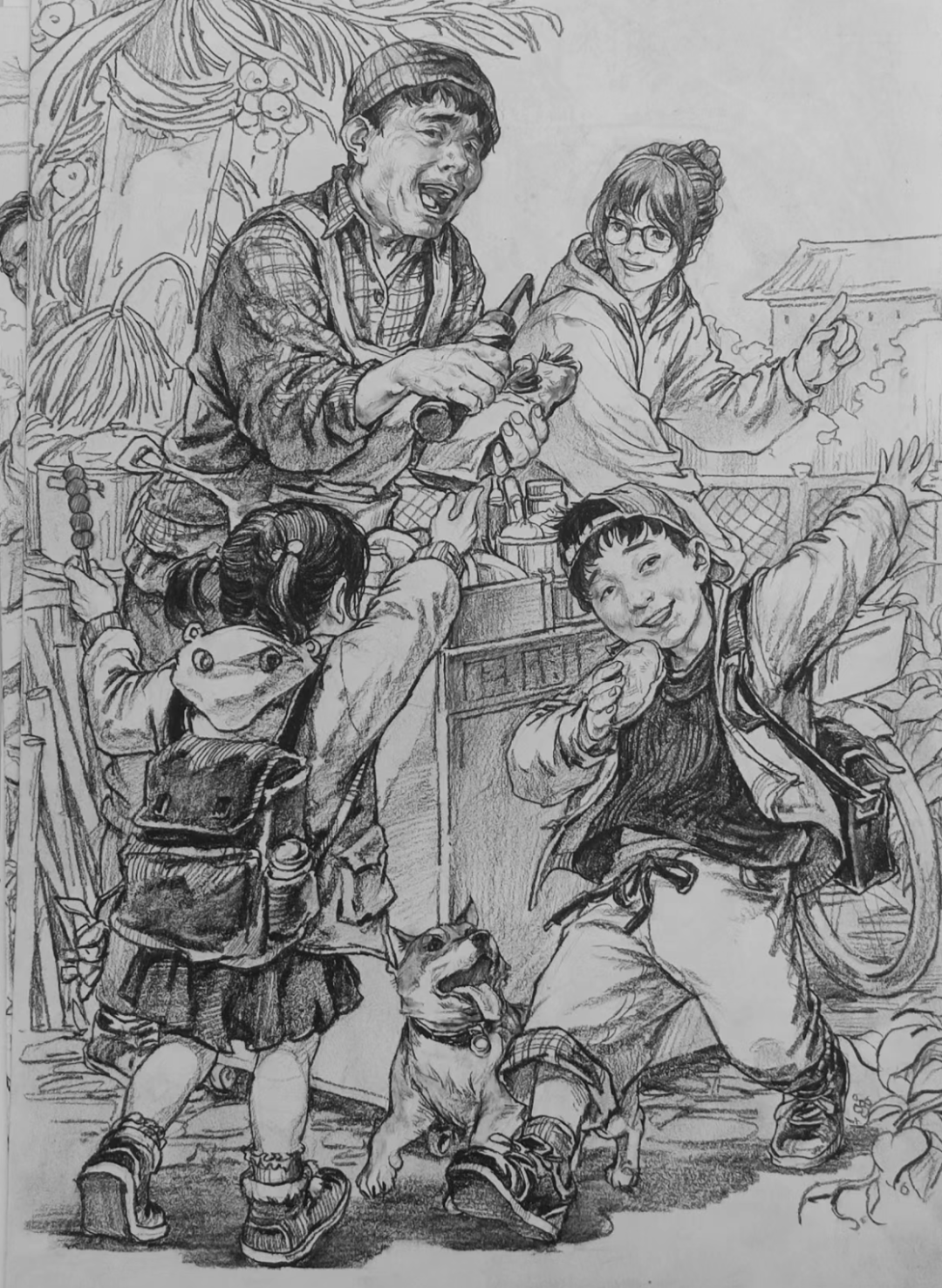 一组人物场景速写值得收藏