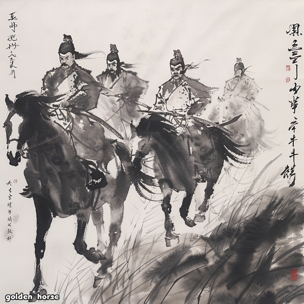 金戈铁马展豪气,你对下联 金戈铁马展豪气