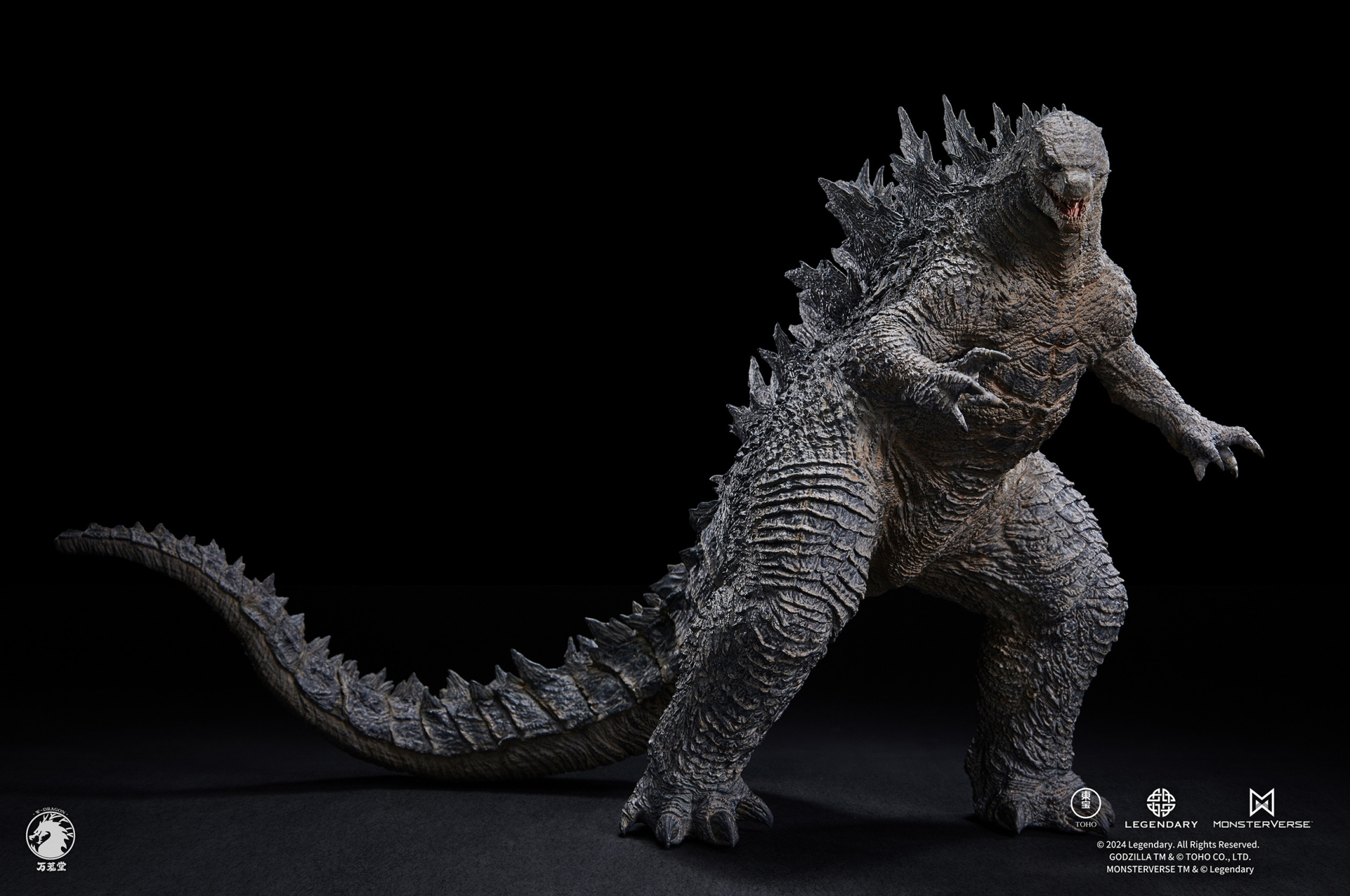 万茏堂由传奇东方影业  正版授权 哥斯拉(2021), 尺寸高约30cm(背鳍最