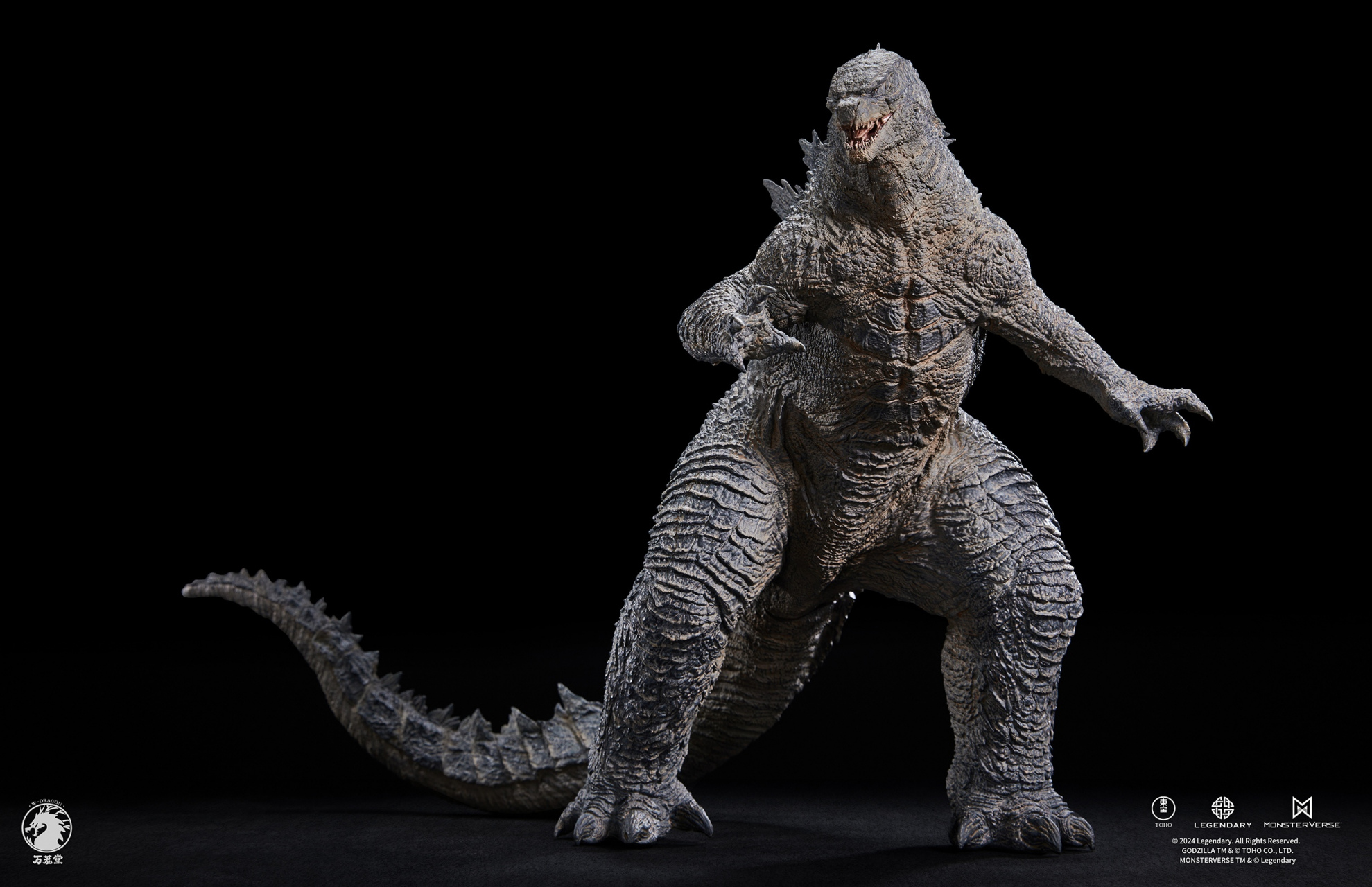 万茏堂由传奇东方影业  正版授权 哥斯拉(2021), 尺寸高约30cm(背鳍最