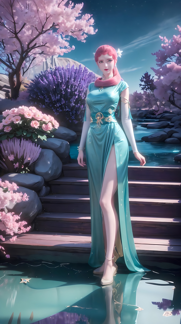 《妖神记》国漫女神龙羽音ai手机壁纸:她认定只有聂离,才能引领她前往