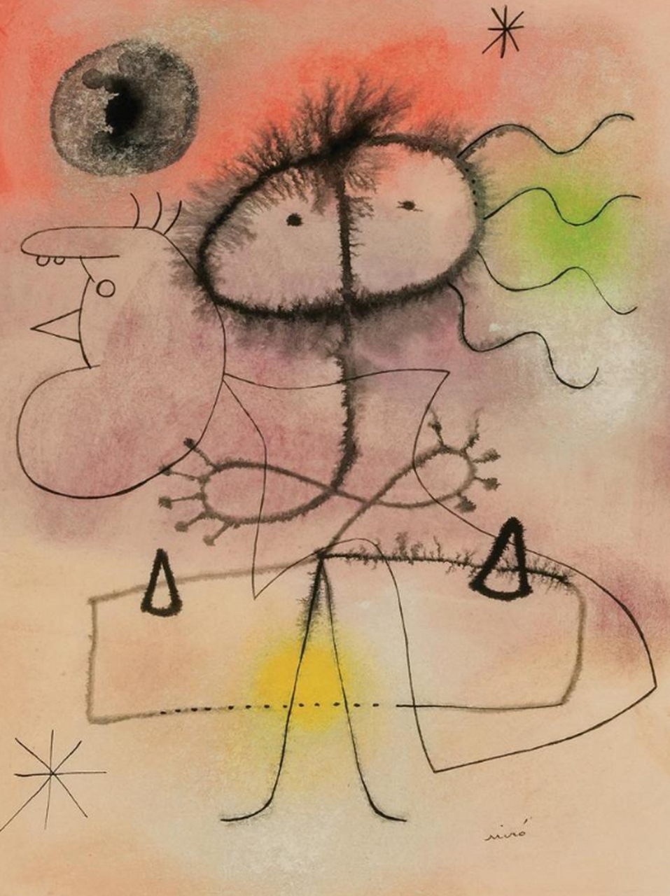 女儿抽象派的画作,真看不懂画的什么,有看懂的吗?