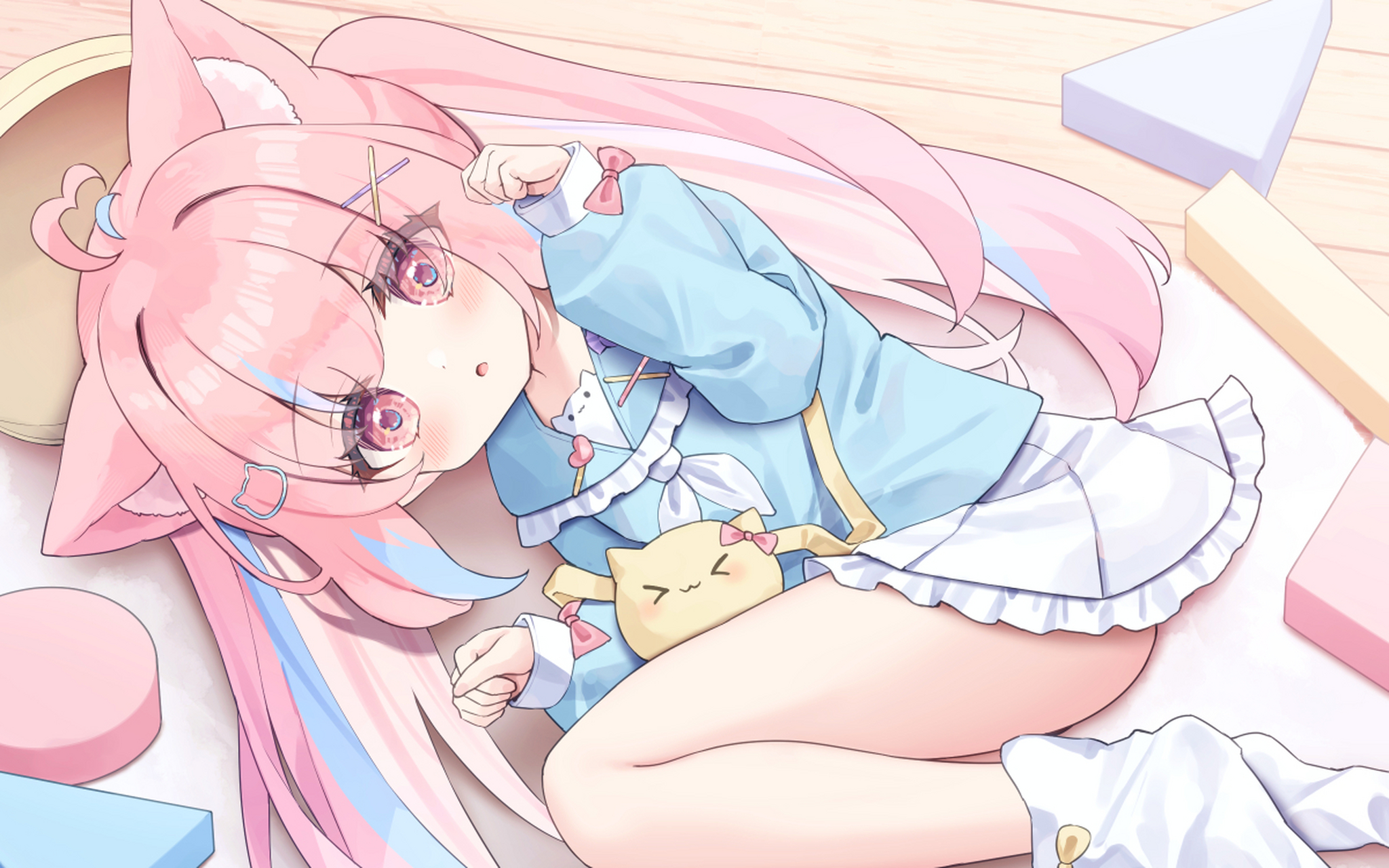 猫儿少女 画师:皐月ゆきみ #二次元美图# #动态连更挑战