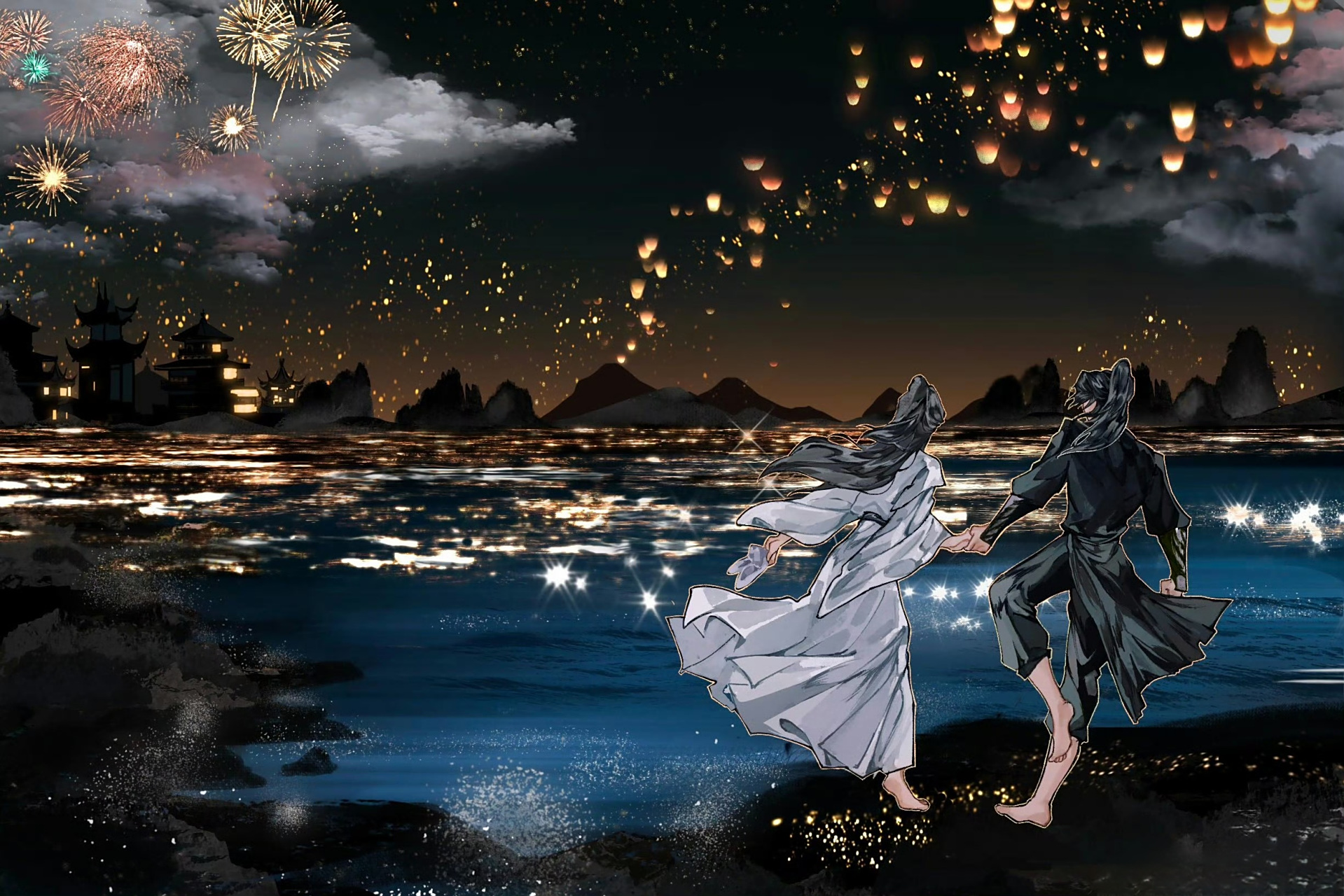 二哈和他的白猫师尊# 师尊主动亲了墨燃,墨燃当场就愣在那里,反应