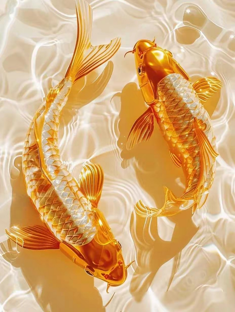 美图分享～金色锦鲤,招财纳福,财源滚滚来 #一起和你看世界