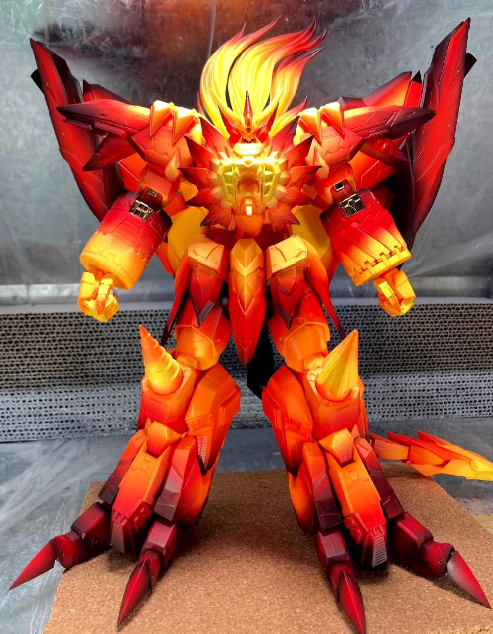 模型欣赏:amakuni"机神 霸界王始源勇者王 玩家开盒实物,整体采用了